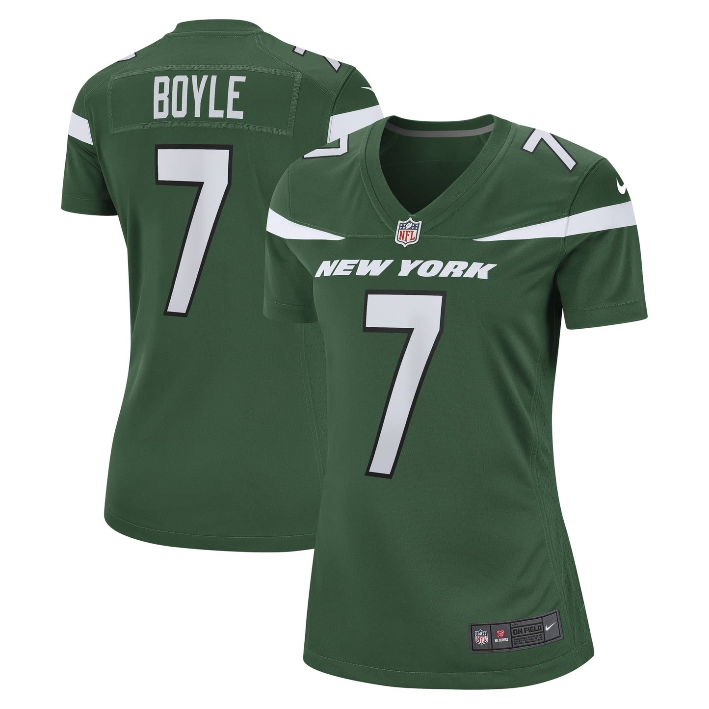 Women's Nike Tim Boyle Gotham Green New York Jets Game Jersey