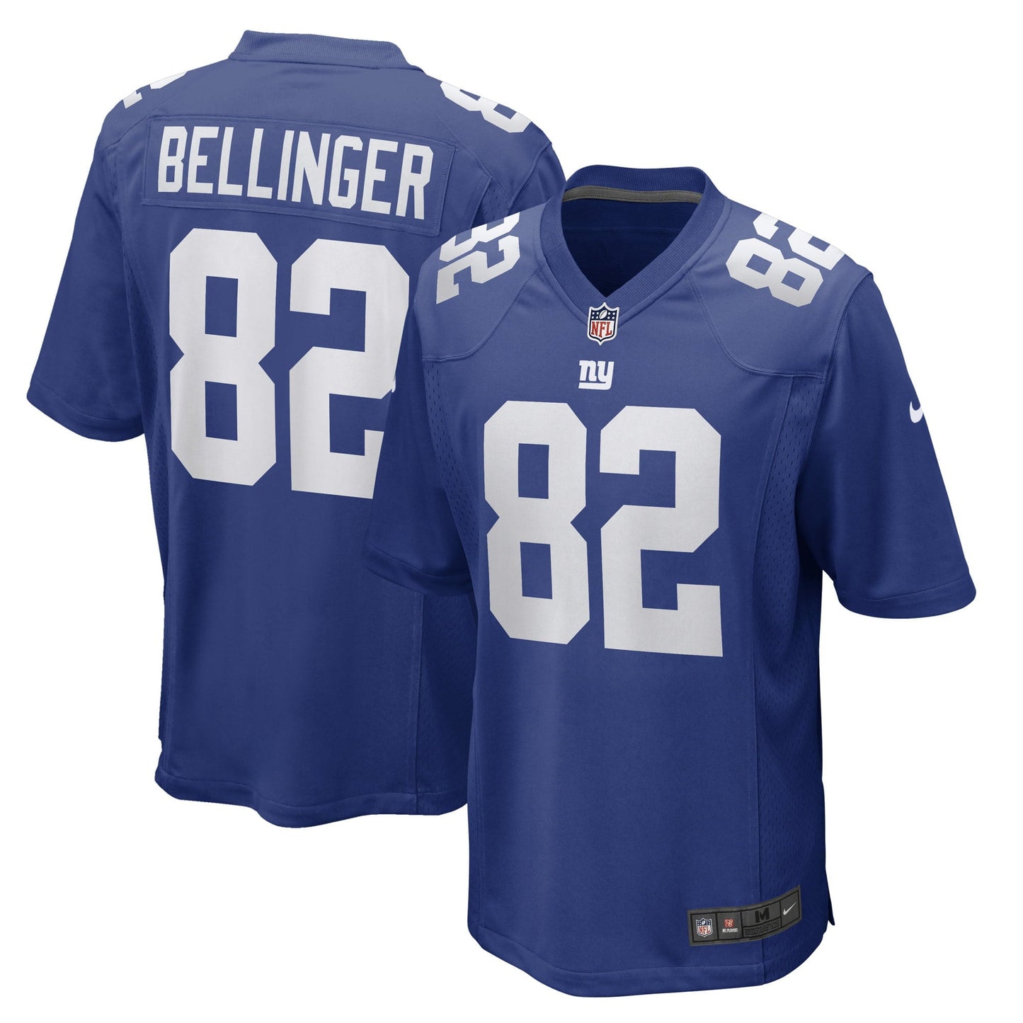 Men's Nike Daniel Bellinger Royal New York Giants Game Player Jersey