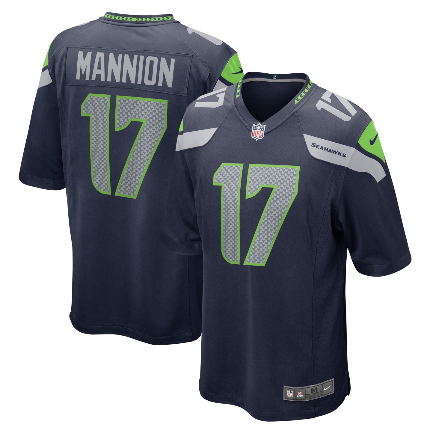 Sean Mannion Seattle Seahawks Nike Home Game Player Jersey - College Navy