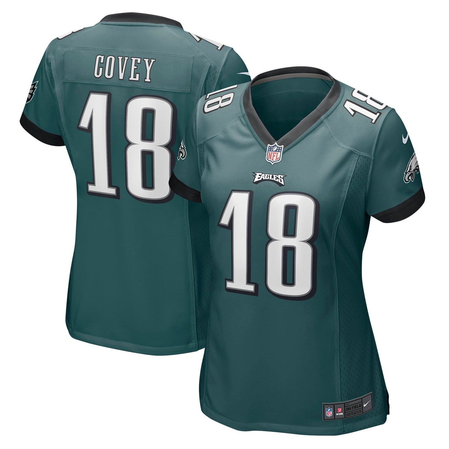 Women's Nike Britain Covey Midnight Green Philadelphia Eagles Home Game Player Jersey
