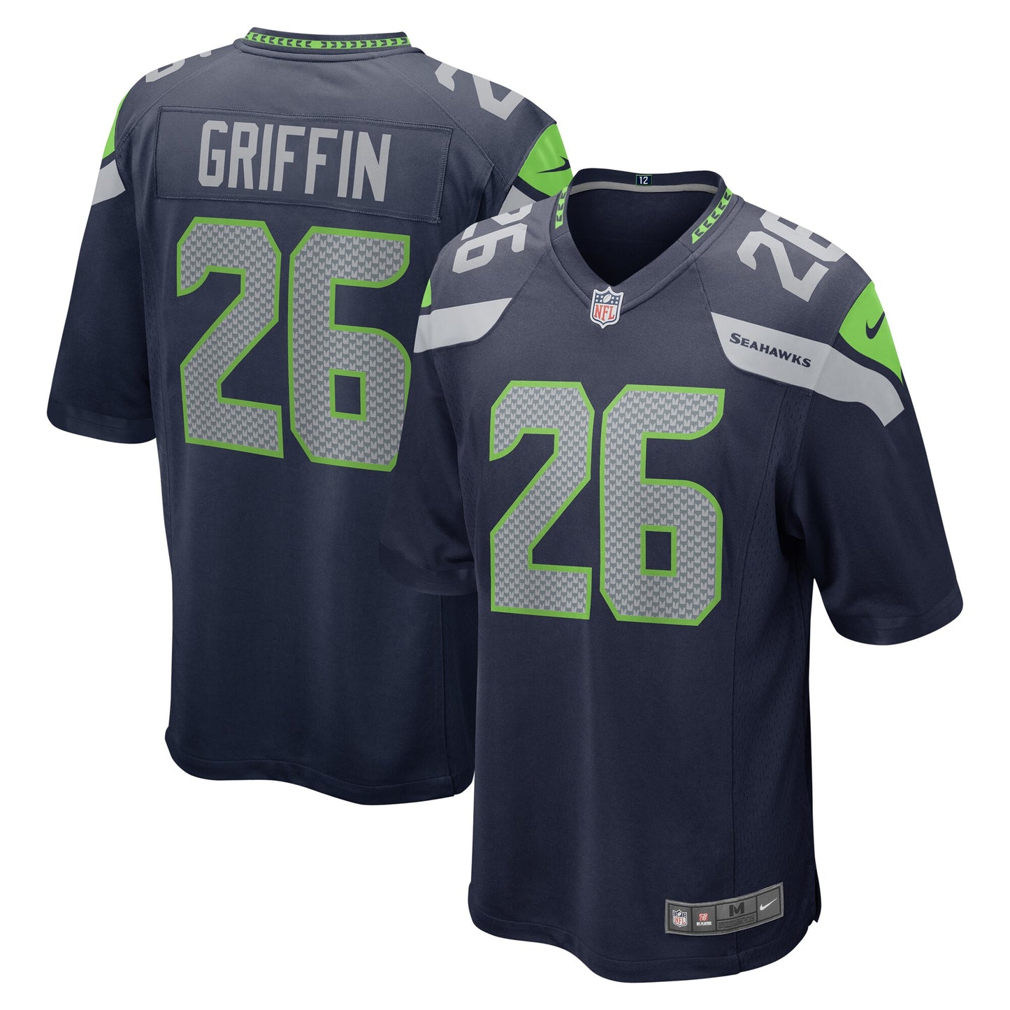Shaquill Griffin Seattle Seahawks Nike Game Jersey - College Navy
