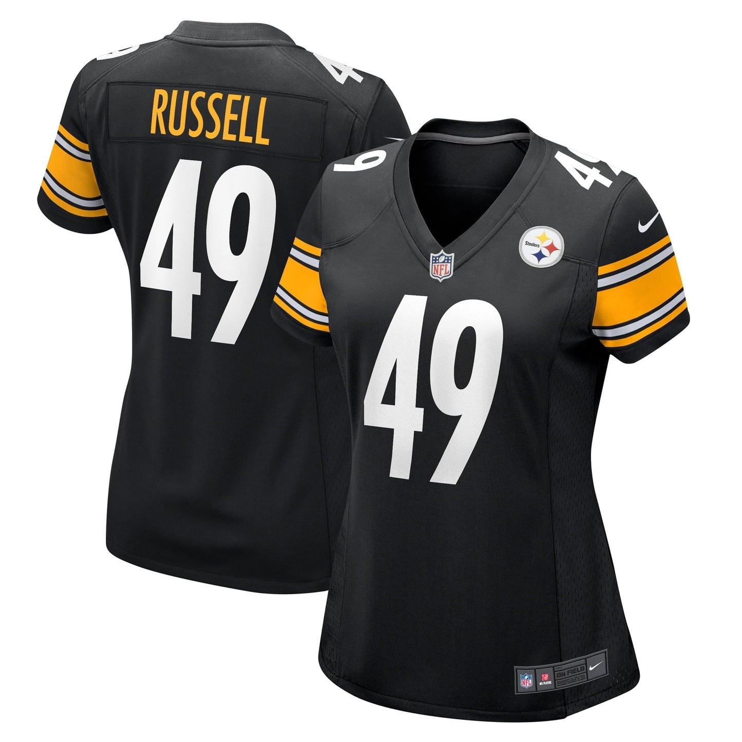 Women's Nike Chapelle Russell Athletic Black Pittsburgh Steelers Game Player Jersey