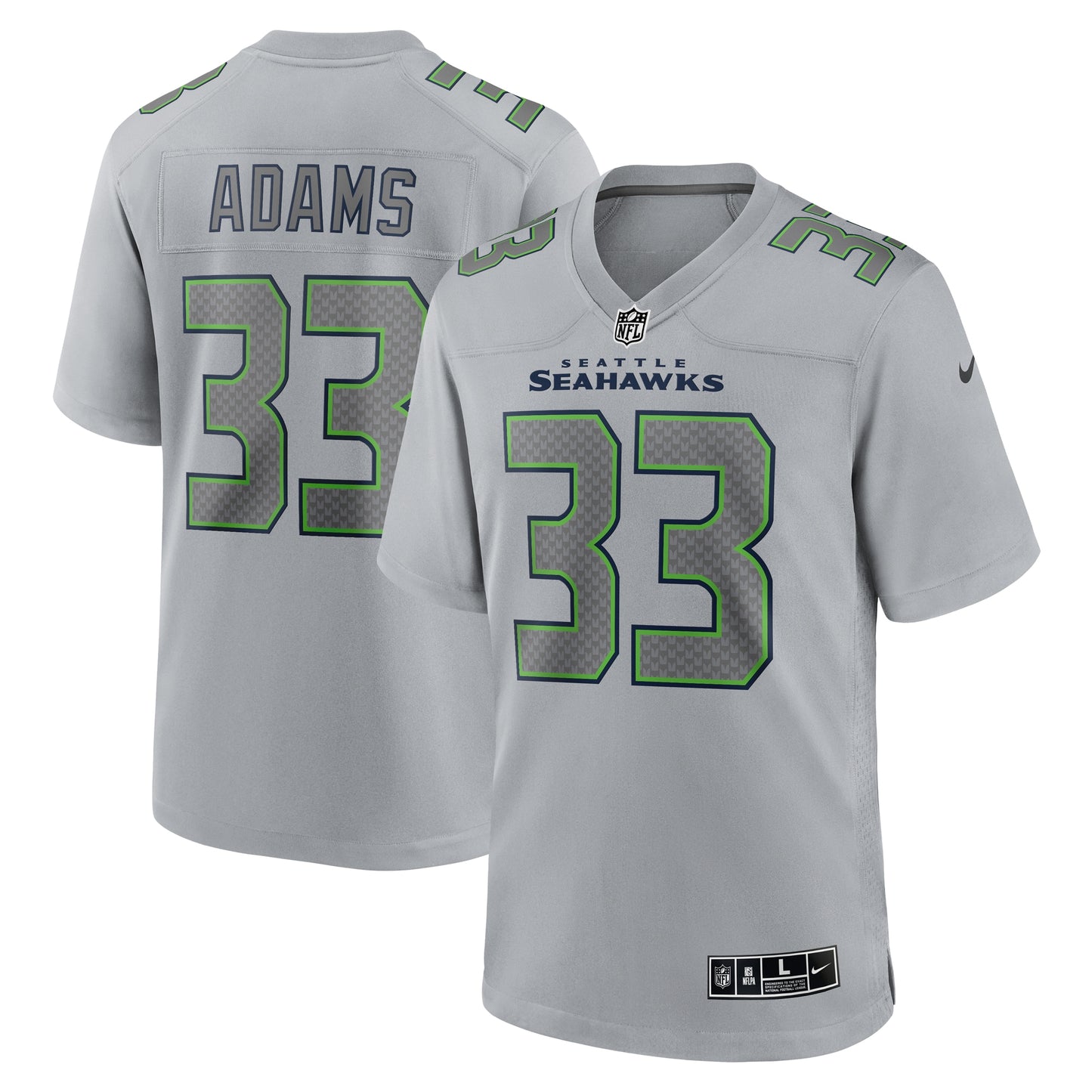 Jamal Adams Seattle Seahawks Nike Atmosphere Fashion Game Jersey - Gray