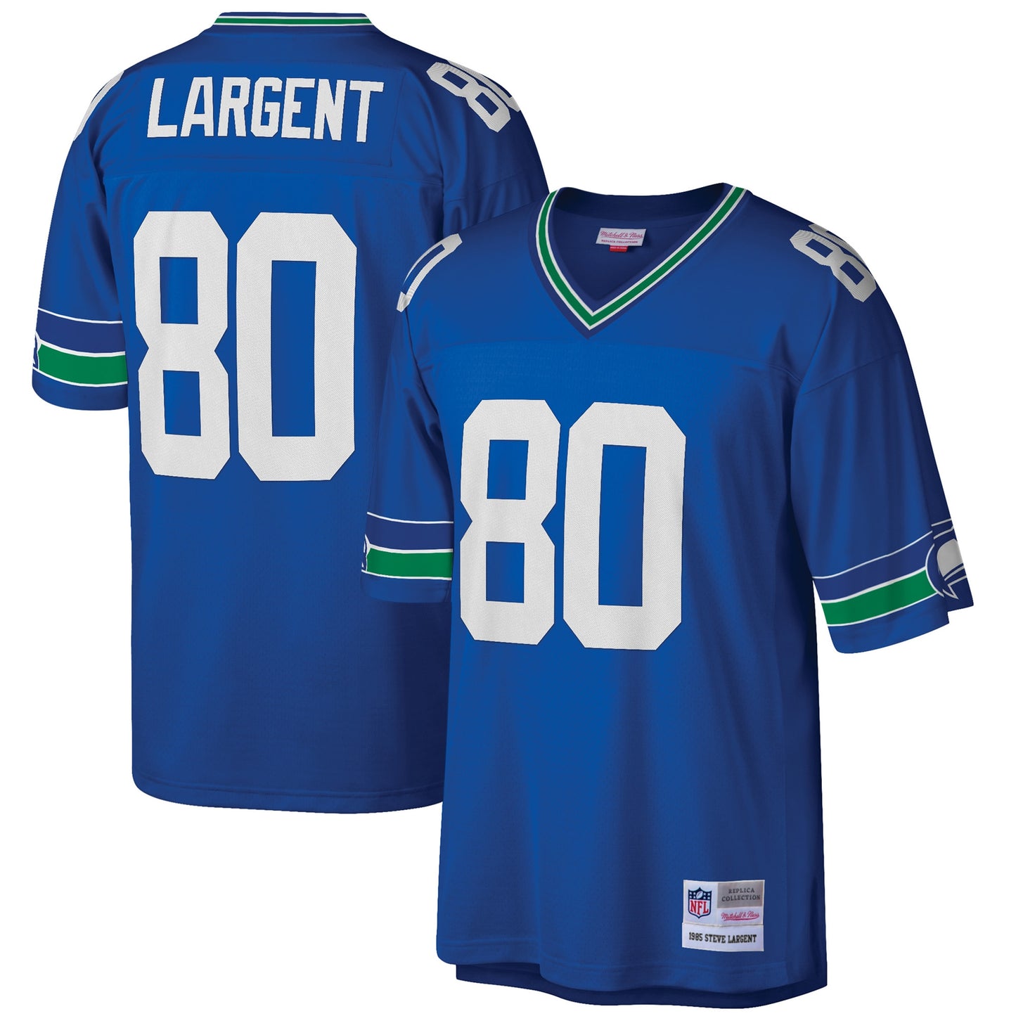 Steve Largent Seattle Seahawks Mitchell & Ness Big & Tall 1985 Retired Player Replica Jersey - Royal