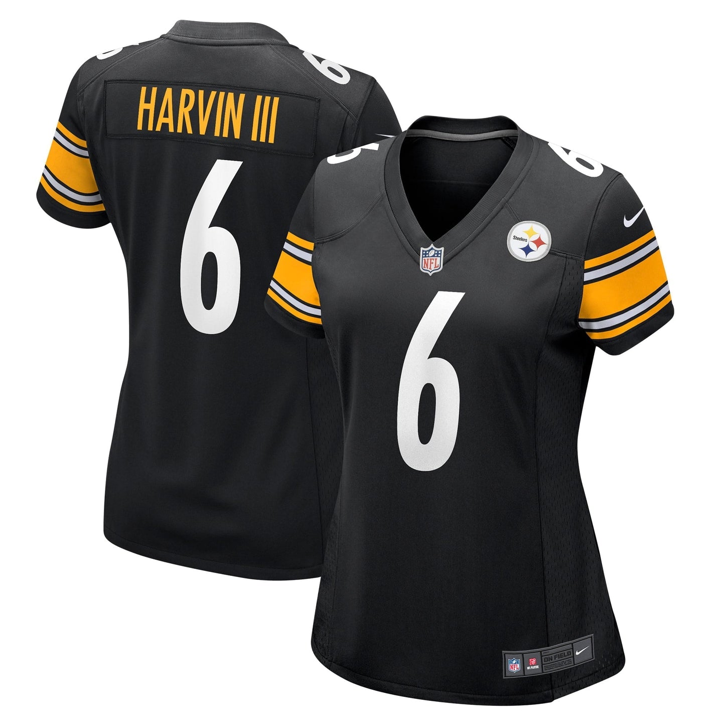 Women's Nike Pressley Harvin III Black Pittsburgh Steelers Game Jersey